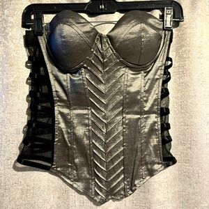 Metallic corset